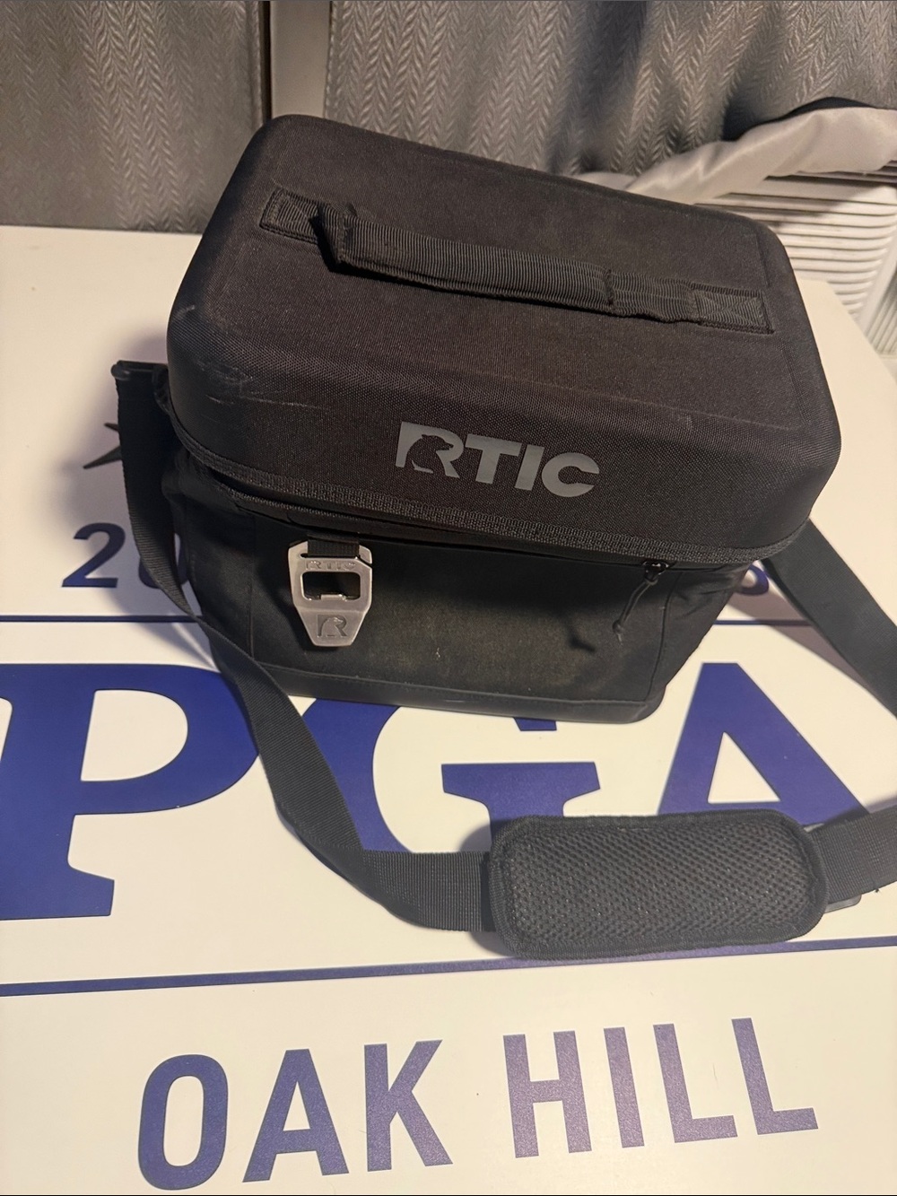Small Black RTIC Cooler with Shoulder Strap